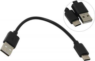 Кабель USB - Type C, 0,15м, Smartbuy, <3A, черный (iK-01120)