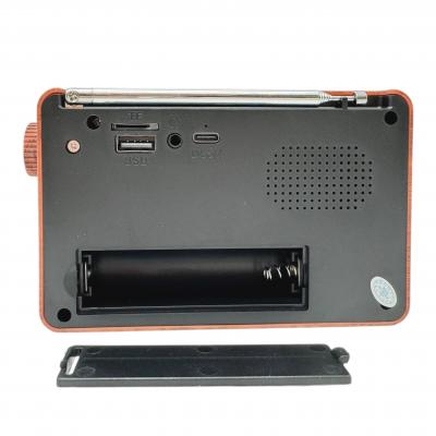 Радио Perfeo ALPINIST, FM+ 70-108МГц, питание USB или 18650, коричневый