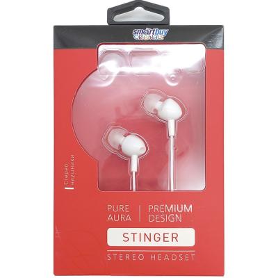 Наушники в/канал SmartBuy STINGER, белые (SBE-602) /36