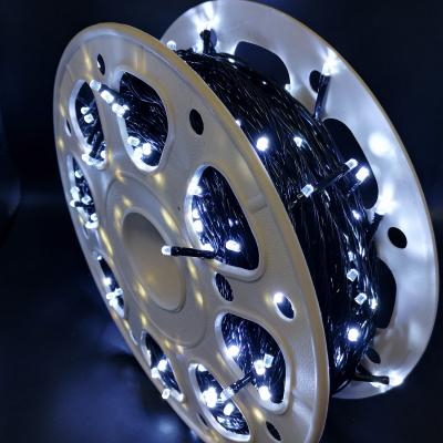 Гирлянда катушка, 100м, 480LED, 5mm, граненый, бел. LX-126