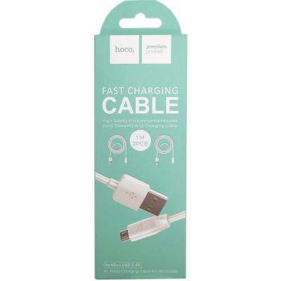 Кабель USB - micro USB, 1,0м, HOCO X1 Series, белый (2шт)