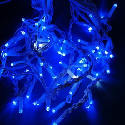 Гирлянда бахрома, уличная, 4,0м/0,3-0,5м, 80LED, син., Б.П. LX-34