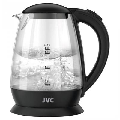 Чайник JVC JK-KE1508 (стекло, 2200 Вт, 1.7 л.) черный