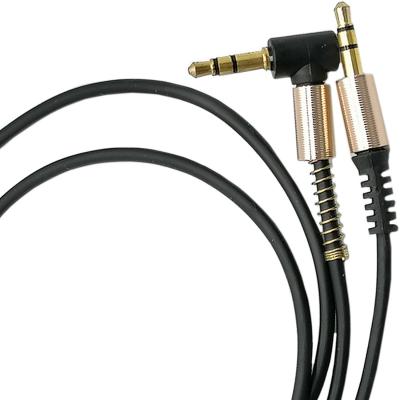Jack 3,5mm - Jack 3,5mm 1,0м SmartBuy Г-образный, черный (A-35-35-fold black)