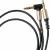 Jack 3,5mm - Jack 3,5mm 1,0м SmartBuy Г-образный, черный (A-35-35-fold black)