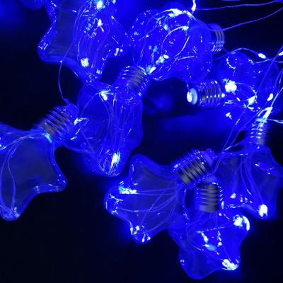 Гирлянда бахрома, 3м, 10LED, ЗВЕЗДЫ, син. HL-41