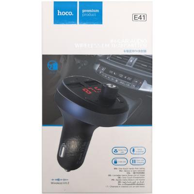 FM модулятор HOCO E41, bluetooth, 2USB