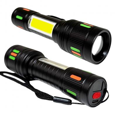 Фонарь ручной BL-623, Laser LED+COB, встр. акб, Type-C