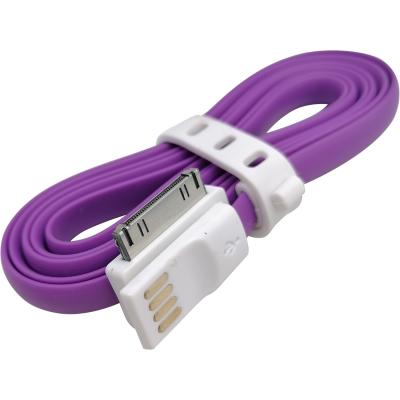 Кабель USB - iPhone 30pin, 1,2м, Smartbuy, магнитный, фиолетовый (iK-412m пурпурный)***