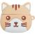 Беспроводные наушники HOCO EW46 Cat, Bluetooth, в кейсе, белый/бежевый (Khaki Cat)