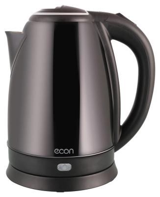 Чайник ECON ECO-1878KE (металл, 1500 Вт, 1.8 л.) сталь+черный