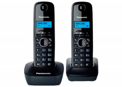 Радиотелефон Panasonic KX-TG1612RUH, 2 трубки, серый