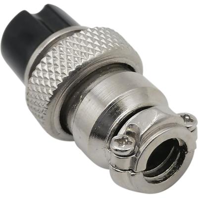 MIC16 (GX16) гнездо 4pin, на кабель (7А, 125В)
