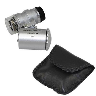 Минимикроскоп MG9882 60х шарнирный, с подсветкой