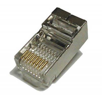 Коннектор 8P8C  Plug5SP экранированный, 30 микродюймов /06692/