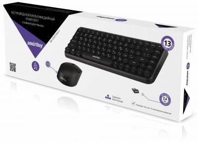 Комплект клавиатура+мышь Smartbuy 626376AG, черный, SBC-626376AG-K