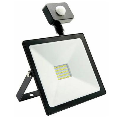 LED прожектор 30W, 6500K, IP65, 220V, датчик движения, черный (SBL-FLSen-30-65K)***