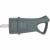 Вилка угловая с/з каучук16A 250B IP44, черная, RPG16-30-442 /32843/