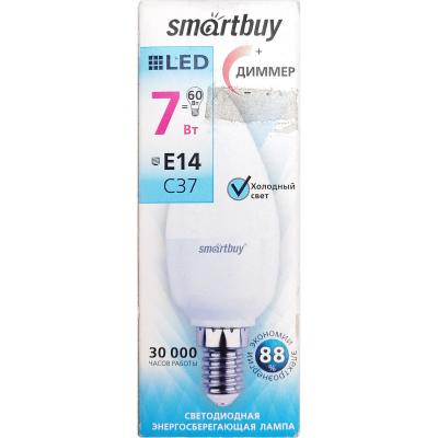 LED лампа C37D/7W/4000/E14, Smartbuy, диммируемая