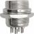 MIC16 (GX16) штекер 4pin, на корпус (7А, 125В)