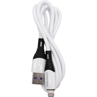 Кабель USB - Lightning 8pin, 1,0м, More choice K35i, 2.4A, силикон, белый 