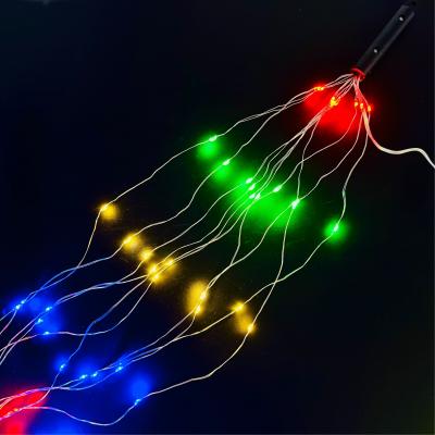 Гирлянда проволочная коса 2,0м, RGB