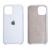 Чехол-накладка iPhone 11, TPU Soft touch, лого, белый /BL/