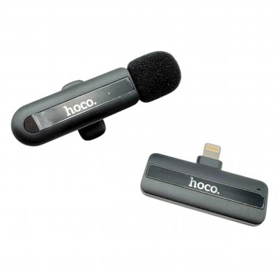Микрофон беспроводной HOCO L20, Lightning, черный