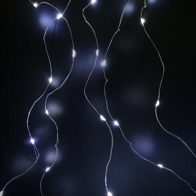 Гирлянда штора, 3,0м/3,0м, 300LED, х.бел. музыкальная, IP65, пульт, USB 5В/1-2А, LDG09