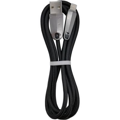 Кабель USB - Lightning 8pin, 1,2м, HOCO U35 Space shuttle, LED, черный