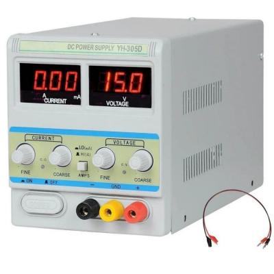 Блок питания лабораторный YH305D  0-30V  0-5A, Led