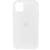 Чехол-накладка iPhone 11, TPU Soft touch, лого, белый /BL/