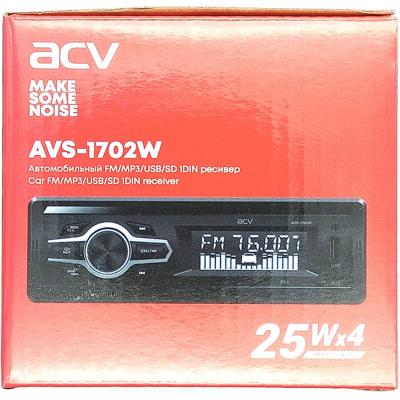 Автомагнитола ACV AVS-1702W USB/SD/FM