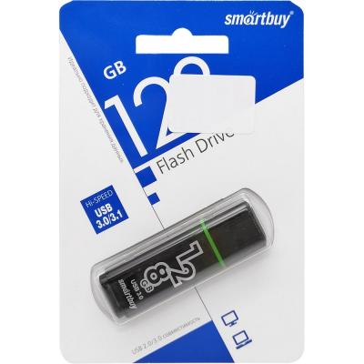 USB 3.0 накопитель Smartbuy 128GB Glossy Dark Grey, серый (SB128GBGS-DG)