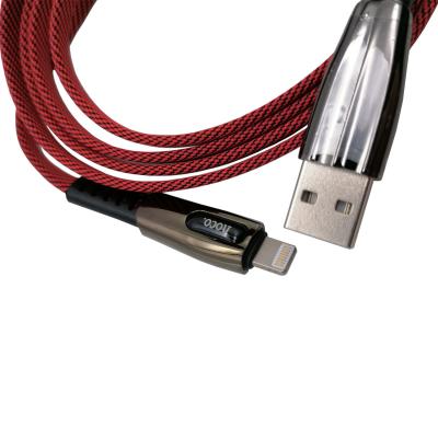 Кабель USB - Lightning 8pin, 1,2м, HOCO U70 Splendor, красный