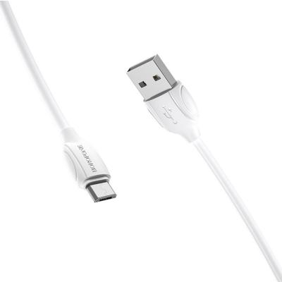 Кабель USB - micro USB, 1,0м, BOROFONE BX19 Benefit, белый