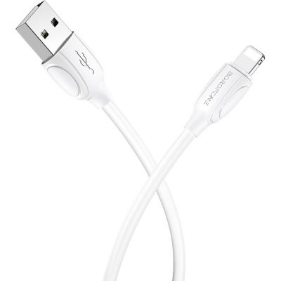 Кабель USB - Lightning 8pin, 1,0м, BOROFONE BX19 Benefit, белый