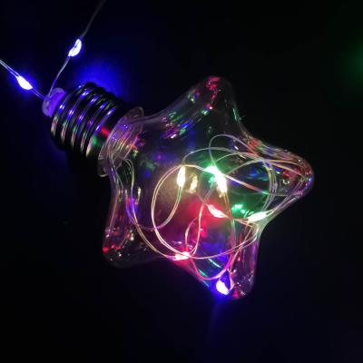 Гирлянда бахрома, 3м, 10LED, ЗВЕЗДЫ, RGB