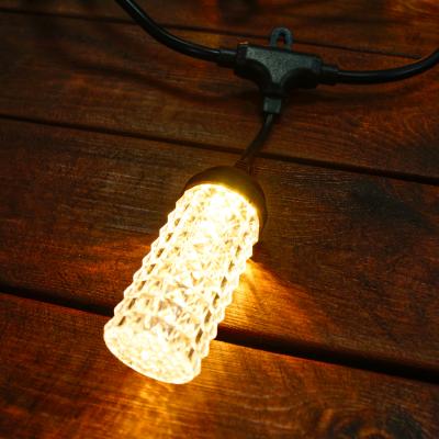 Гирлянда белт-лайт, уличная, 5м, 10LED, Цилиндр резн. т.белый LX-482