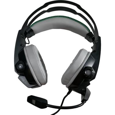 Игровая гарнитура Smartbuy RUSH STORMER, динамик 50мм, LED-подсветка, черн/зелен (SBHG-5200)***