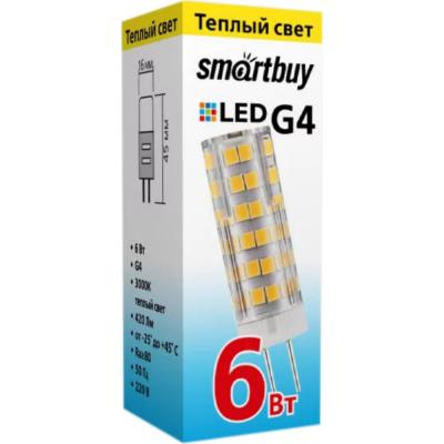 LED лампа Smartbuy-G4-220V-6W/3000/G4