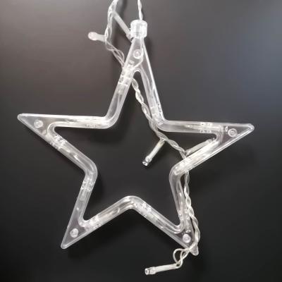 Гирлянда бахрома, 3,0м, LED, 12 звезд, бел. LX-52