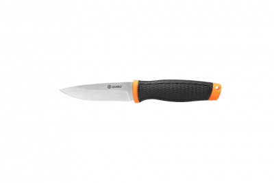Нож Ganzo G806-OR, туристический, ножны, черный с оранжевым