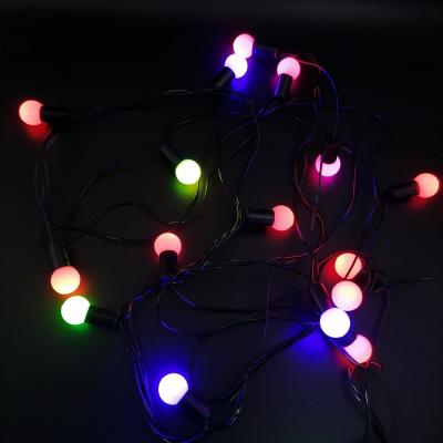 Гирлянда нитевая, 3м, 28LED, RGB, ШАРЫ, Ч.П. LX-3-15
