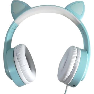 Наушники-гарнитура KADUM G39, для ПК (3,5мм/USB), голубая***