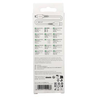 Кабель Type C - Lightning 8pin, 1,0м, BOROFONE BX119, 3.0A PD 27W, белый 