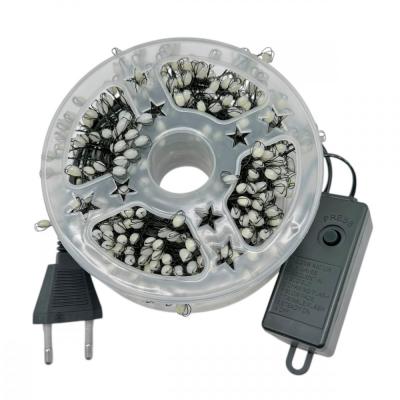 Гирлянда провол. 20м, 500LED РОСА / МИШУРА бел LX-624