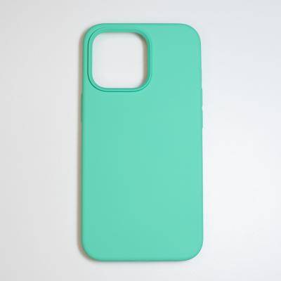 Чехол-накладка iPhone 13, TPU Soft touch, без лого, ментоловый /BL/
