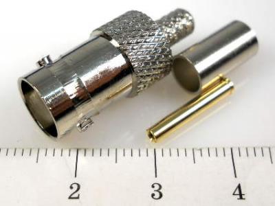 Гнездо BNC на кабель RG-58, обжим