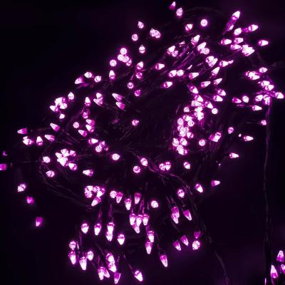 Гирлянда нитевая, 100м, LED, розов. Ч.П. LX-26 